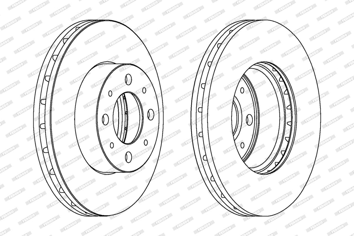 Disegno tecnico dischi ferodo ddf 1179