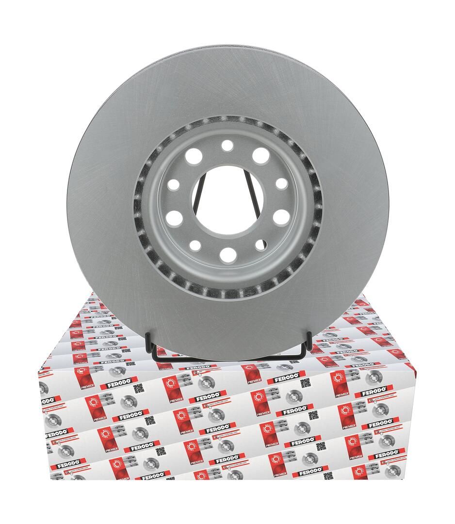 Kit 2 dischi freno anteriori ventilati rivestiti Ferodo DDF1451C R90 diametro 305mm spessore 28mm 5 fori centraggio 70mm Coat+