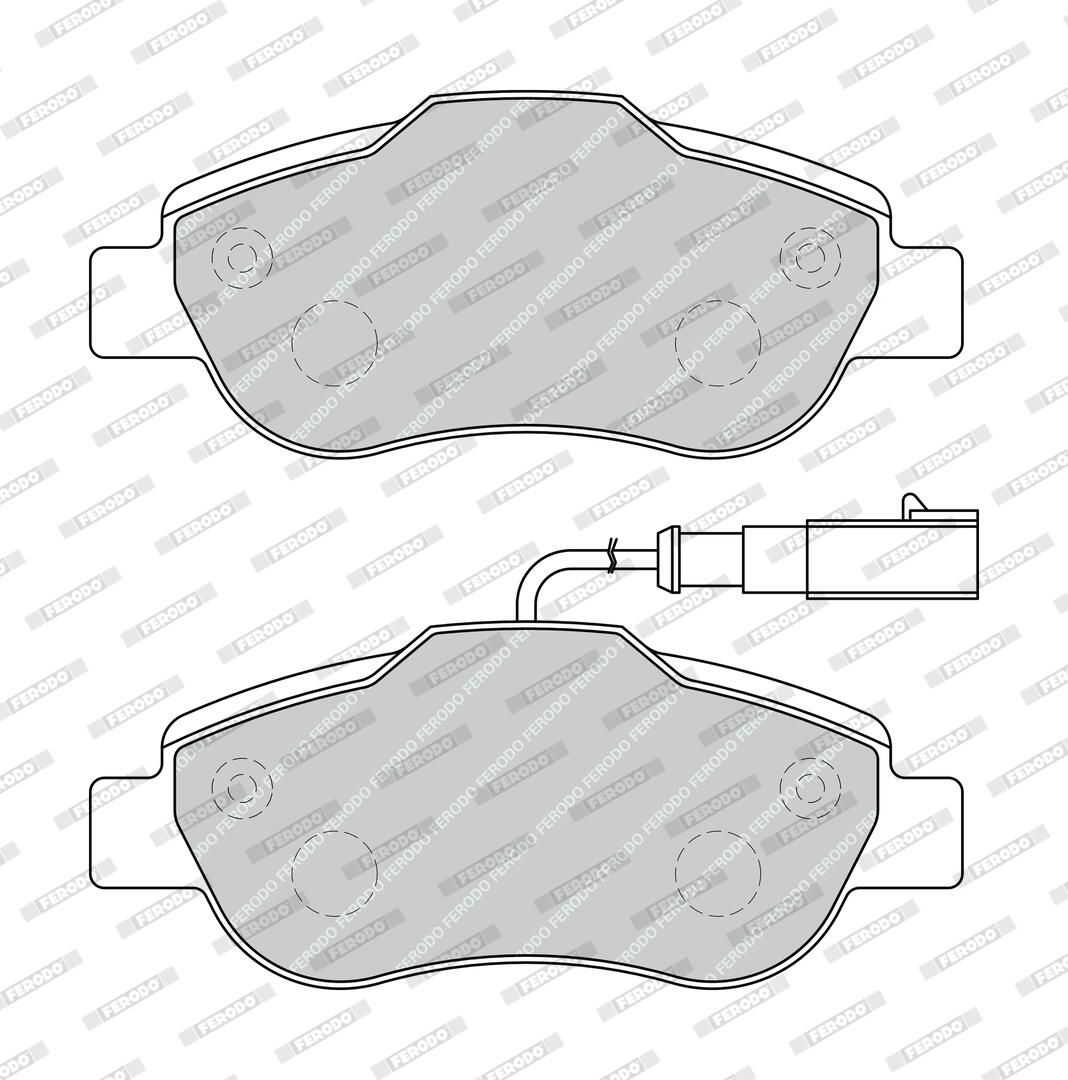 Pastiglie Freno FERODO FDB1945 — Kit con Accessori | Sistema Bosch | WVA 24072