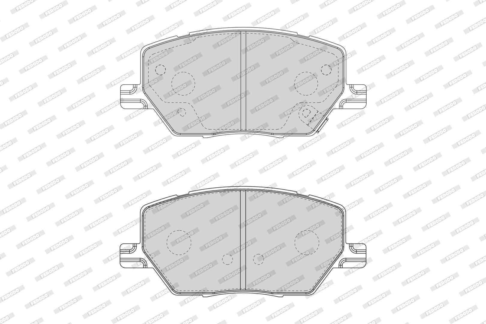 Pastiglie Freno FERODO FDB4688 — Kit 4 pz MANDO R90 con Accessori