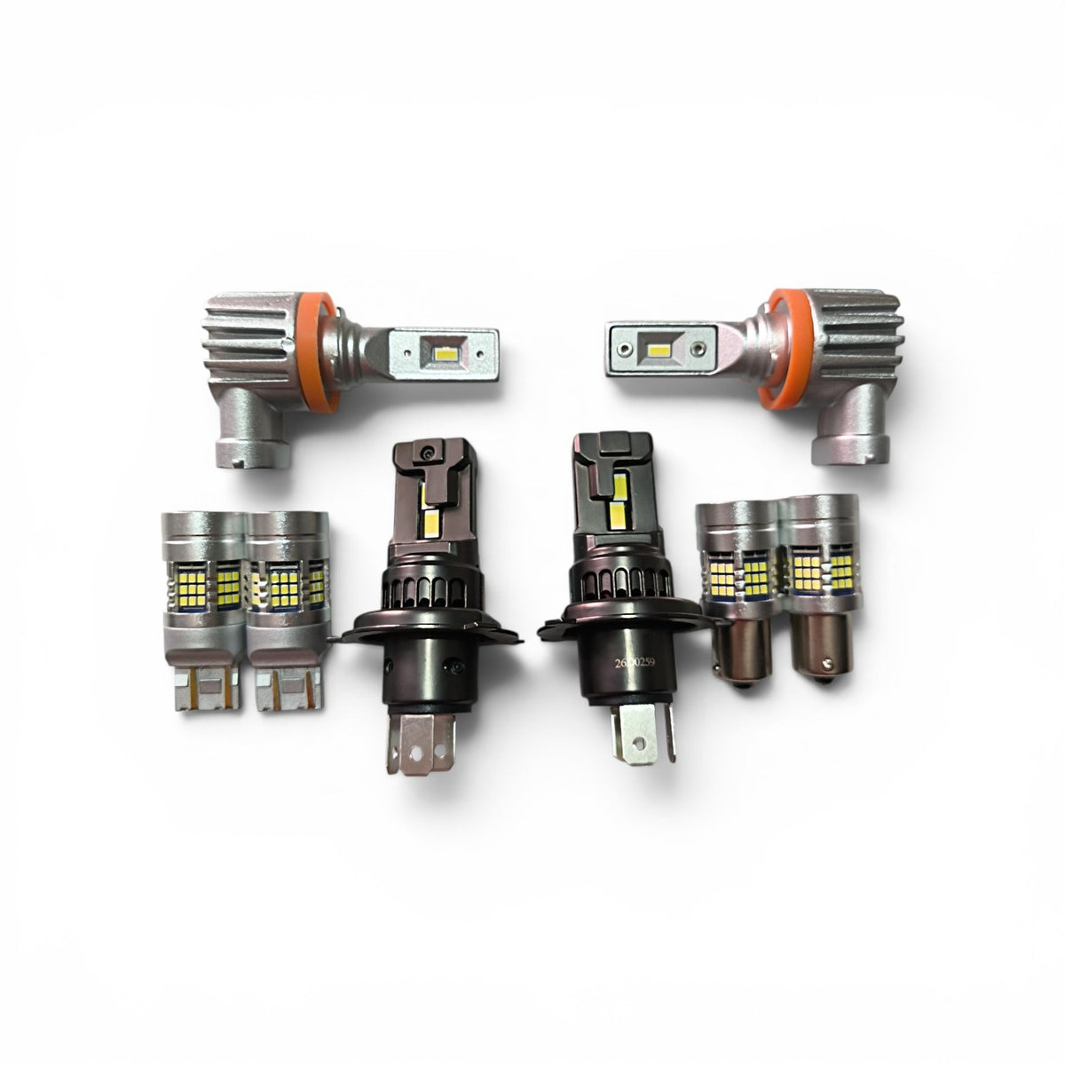 Kit LED C CAR 3in1 per Fiat 500X: Galaxy H4, fendinebbia H8 e luci di posizione T20S o 1156S in base all'anno