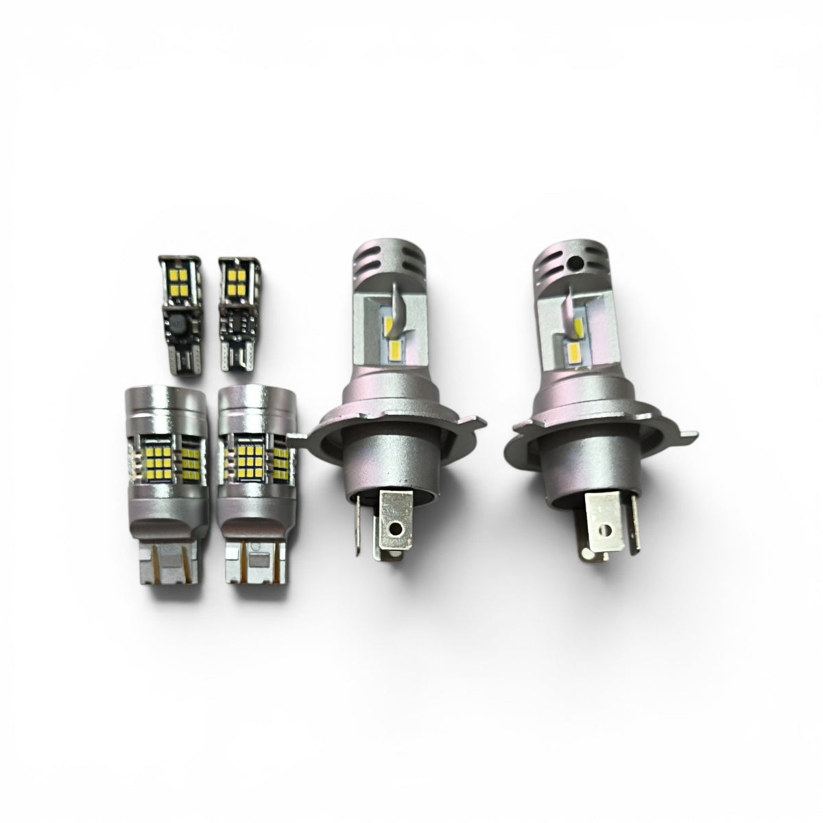 Kit lampade per lancia ypsilon composto da 2 h4 easy t10s t20s