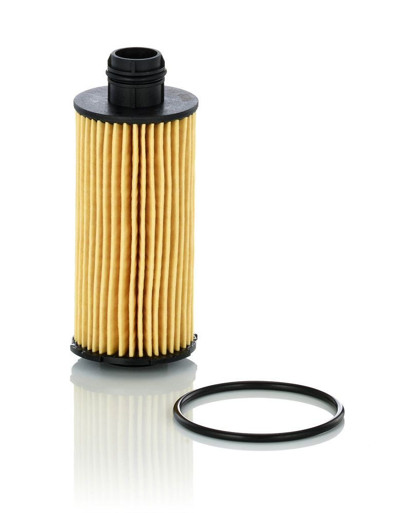 Particolare del materiale filtrante MANN HU 6026 Z e codice stampato