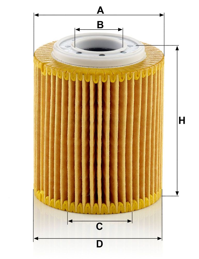 Filtro Olio MANN HU 7032 Z — Cartuccia con Guarnizione | Alt. 75 mm, Ø ext 64 mm