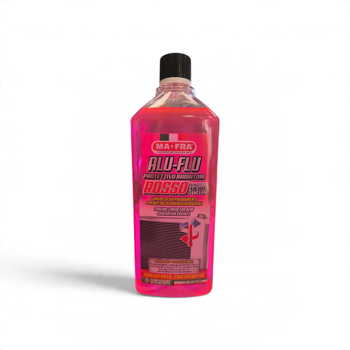 Ma-Fra Alu-Flu Rosso Concentrato 1L liquido antigelo radiatore G12 OAT Long Life NAP Free