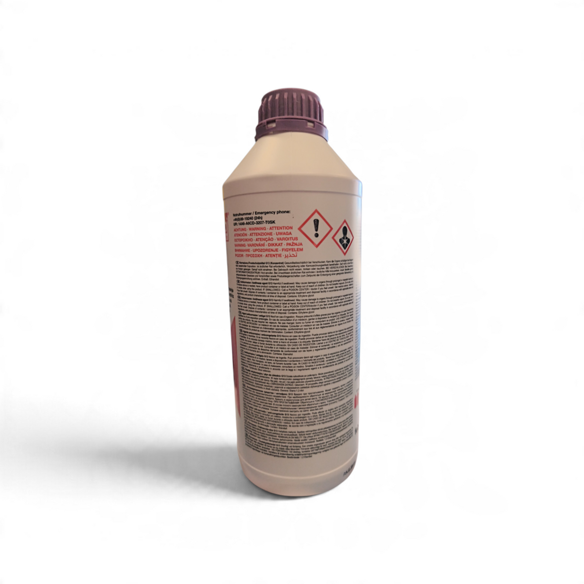 Retro etichetta Febi Bilstein G13 38200 anticorrosione antigelo avvertenze sicurezza multilungua