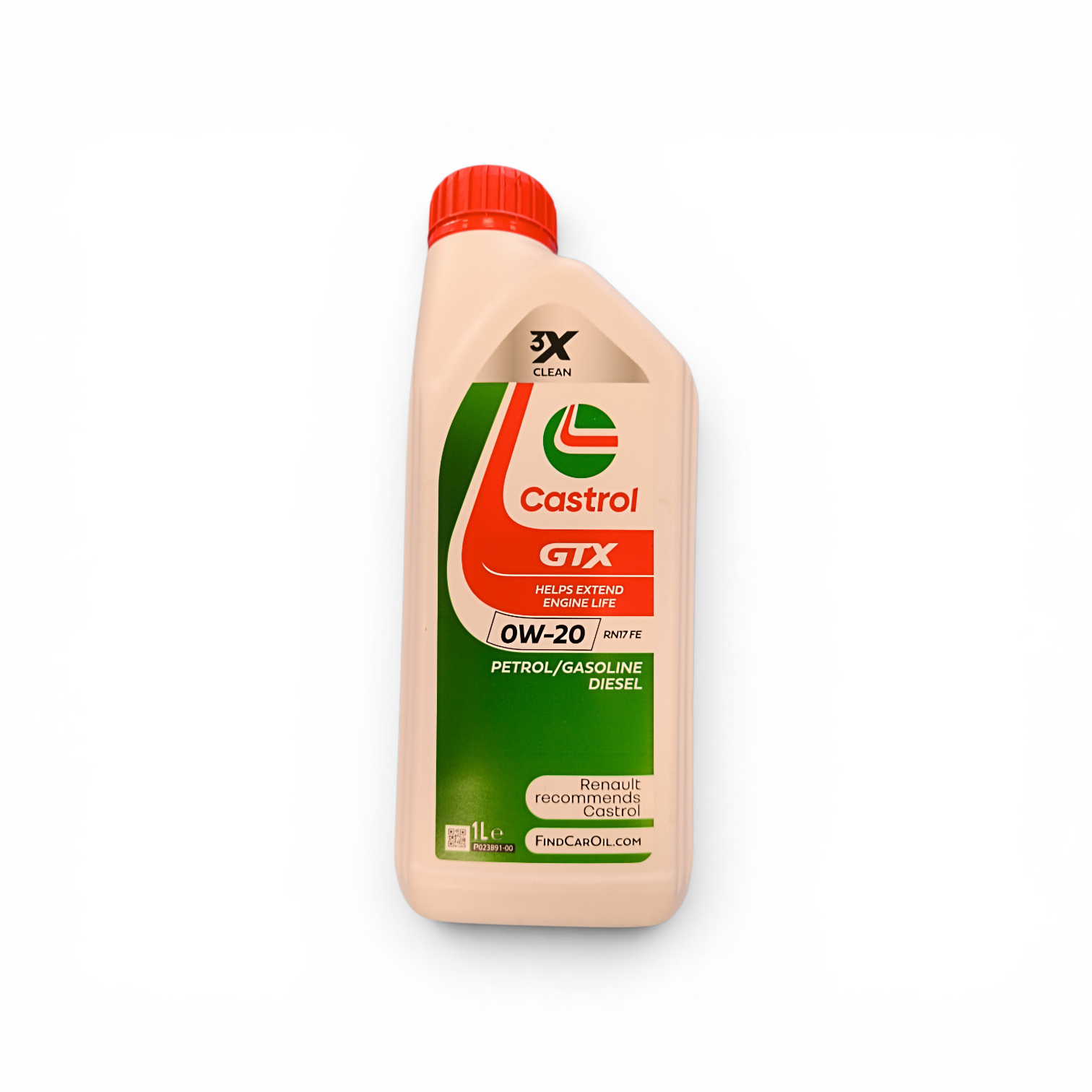 Castrol GTX 0W-20 RN17 olio motore completamente sintetico ACEA C5 approvazione Renault RN17FE Dacia Nissan
