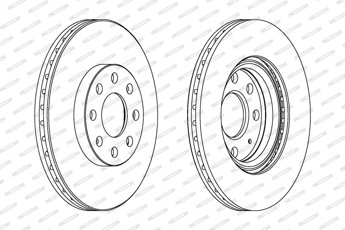 Disegno tecnico dischi ferodo ddf1304