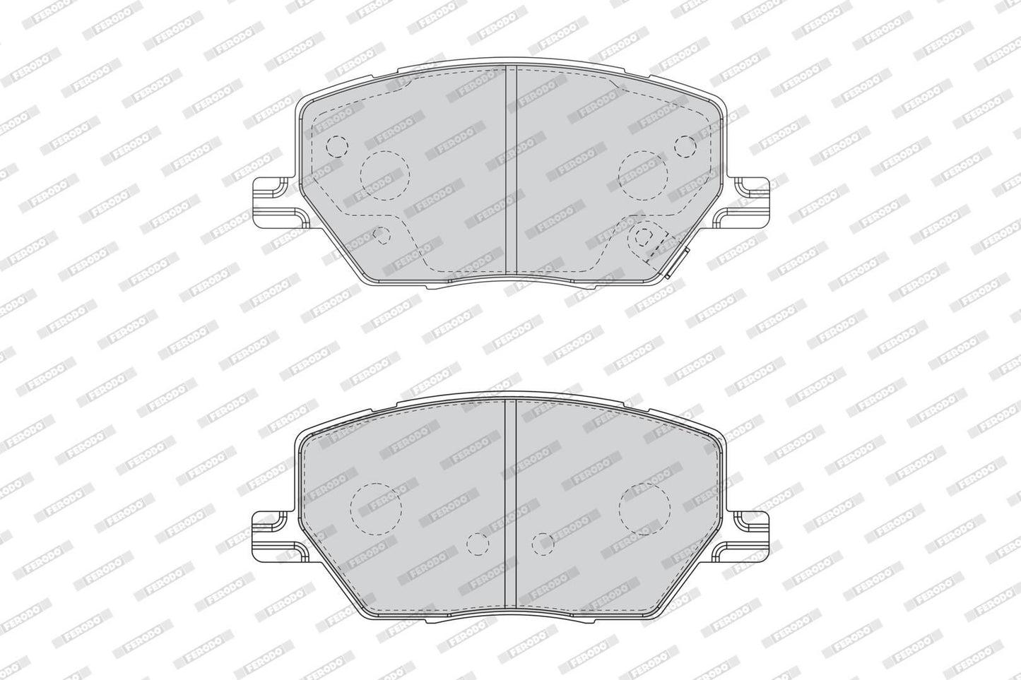 Pastiglie Freno FERODO FDB4688 — Kit 4 pz MANDO R90 con Accessori