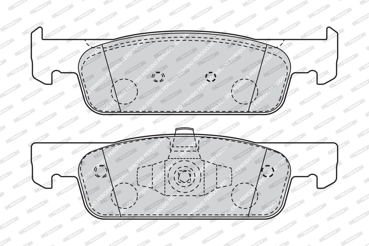 Dimensioni pastiglie FERODO FDB4615 larghezza 140,1mm altezza 41,8mm spessore 17,9mm