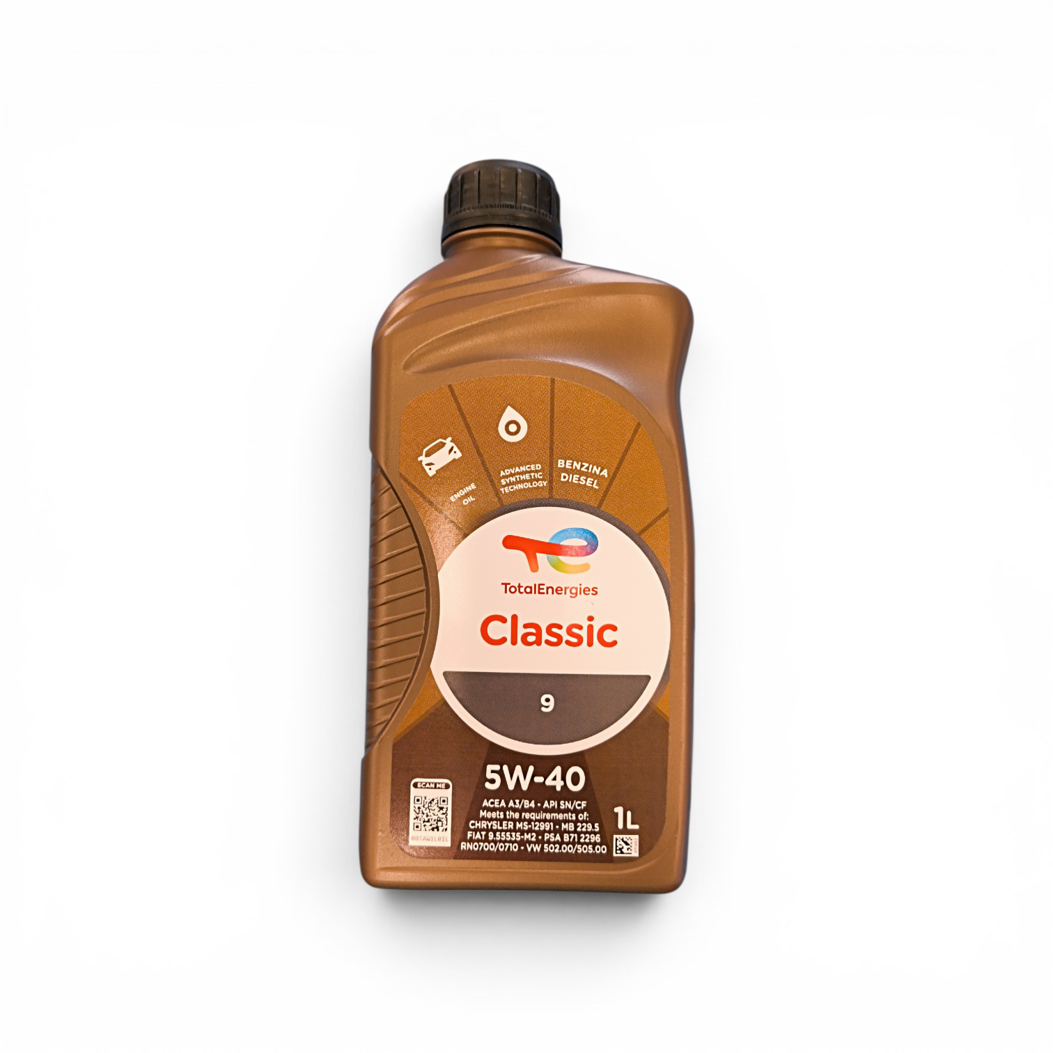 Total Quartz 9000 Energy 5W-40 olio motore sintetico ACEA A3/B4 MB 229.5 VW 502.00 Porsche A40