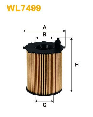 Cartuccia filtro WIX WL7499 100x72x26 mm