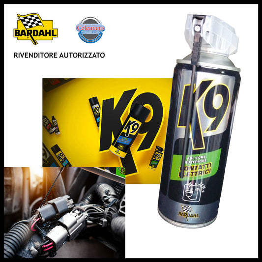 Pulitore bardahl superiore K9 contatti elettrici per auto moto spray